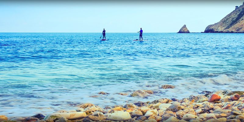 Stand up paddling bij Portonova, Le Marche Stand up paddling bij Portonova, Le Marche